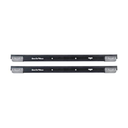 2PK Unger Ergotec Ninja Aluminium Cleaning Squeegee Channel W/ Soft Rubber 35cm