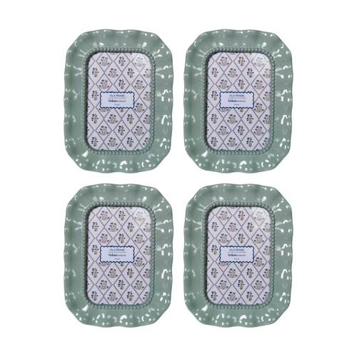 4x Urban Products Isla Blue Decorative Floral Photo Frame 4x6inch