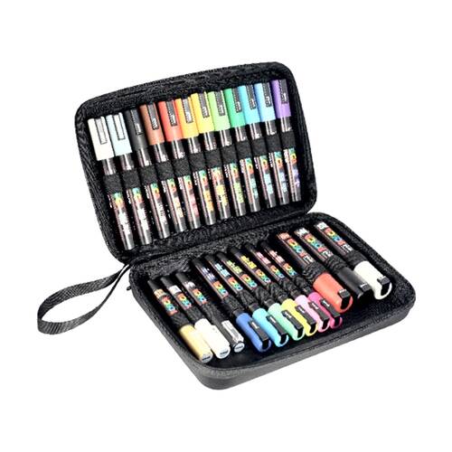 Uniball Posca Marker Hard Shell Storage Case W/ Carry Handle Small