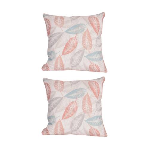 2PK Urban Style Autumn Leaves Decorative Cushion Throw Pillow 45x45cm