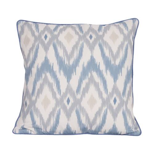 Urban Style Cushion Decorative Throw Pillow Blue Geo Diamond 45x45cm