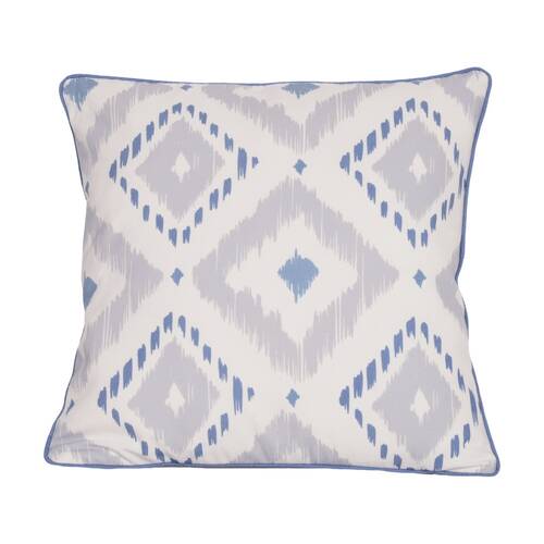 Urban Style Cushion Decorative Throw Pillow Blue Diamonds 45x45cm
