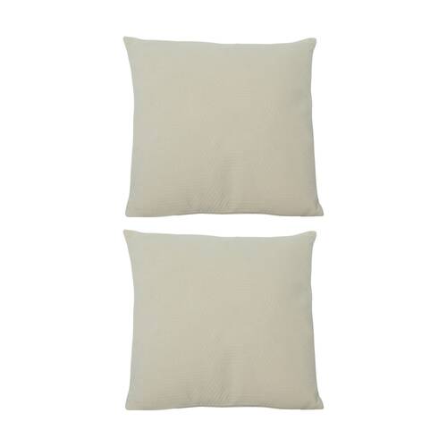 2PK Urban Style Decorative Lounge Cushion Throw Pillow Beige Lines 45x45cm