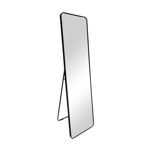 Urban Style Standing Mirror Full Length Contemporary Decor Black 150cm