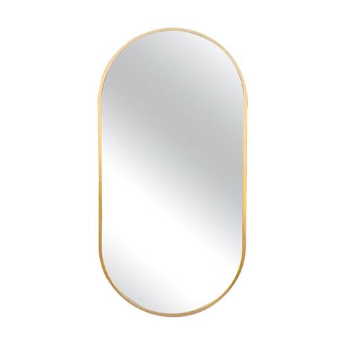Urban Style Reflections Oval Mirror Contemporary Home Decor Gold 120cm