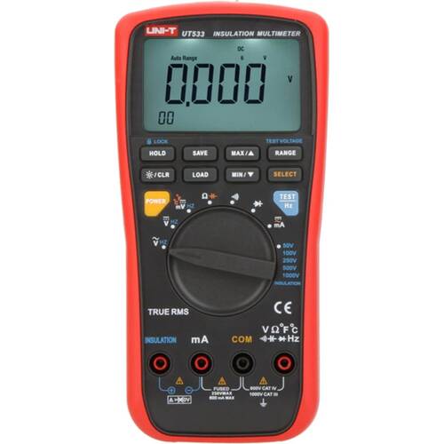 Uni-T Insulation True RMS Multimeter Auto Ranging Resistance Temperature