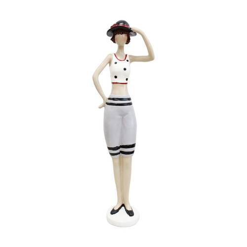 LVD Beach Lady Audrey Resin Figurine Nostalgic Home Decor 37x7.5x7cm