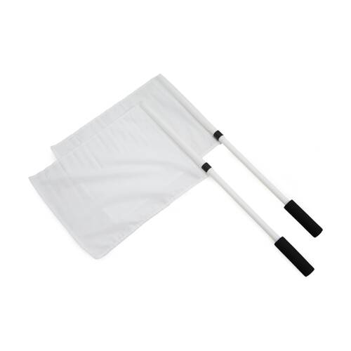 2pc Victor Sports AFL Goal Umpire Flags With PVC Poles & Carry Bag