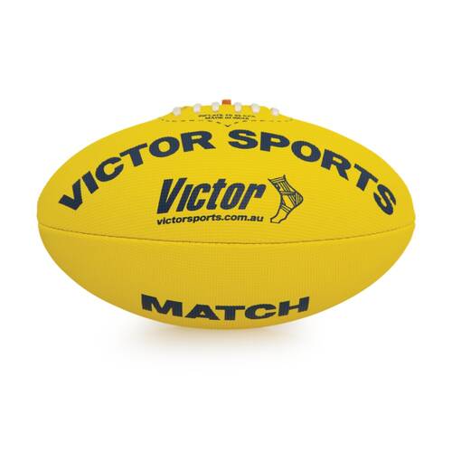 Victor Sports Synthetic Football Durable AFL Ball Ball Yellow Size 5