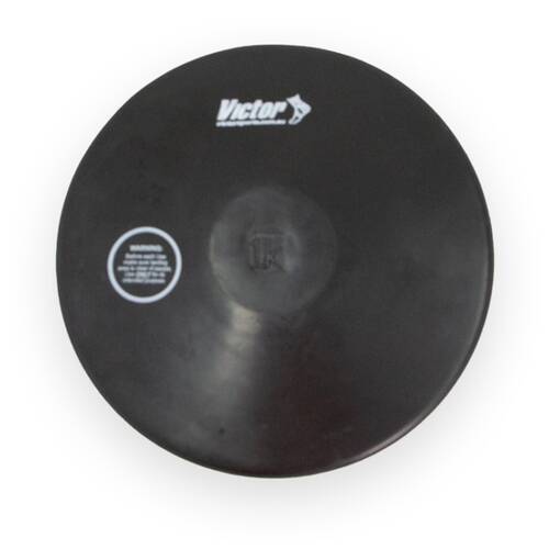 Victor Sports Rubber Discus Durable Training Beginner Black 1kg