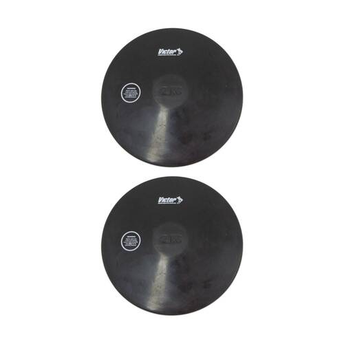 2PK Victor Sports Rubber Discus Durable Training Beginner Use 2kg
