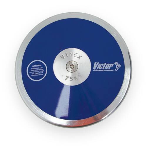 Victor Sports Discus Lo Spin Steel Rim Plastic Side Plates 750g