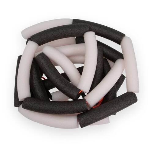 Victor Sports High Jump Flexible Foam Crossbar Black White 4.5m