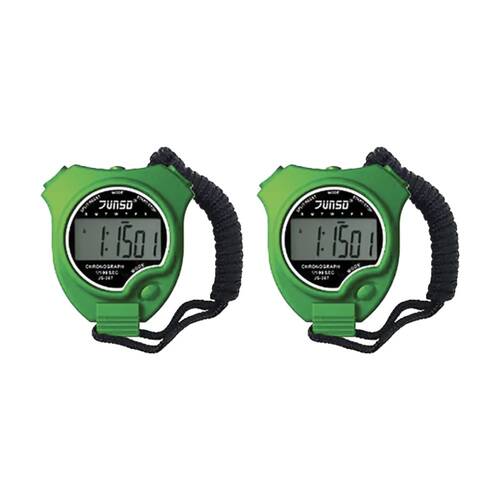2PK Victor Sports Stopwatch Budget With Alarm And Calendar Time Green