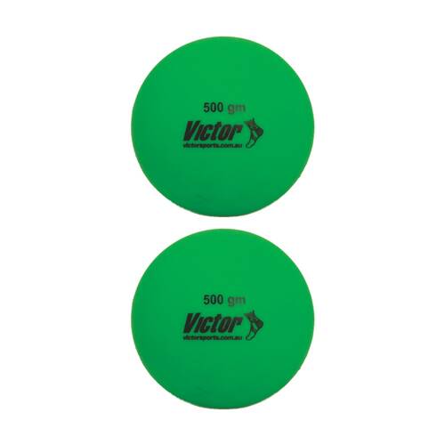 2PK Victor Indoor Shot Put Shell Non Bounce Training Tool Green 500g