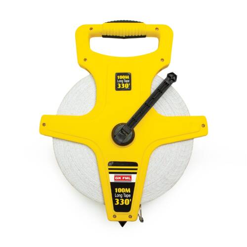 Victor Sports Tape Measure Open Reel Handle Yellow Black 100m