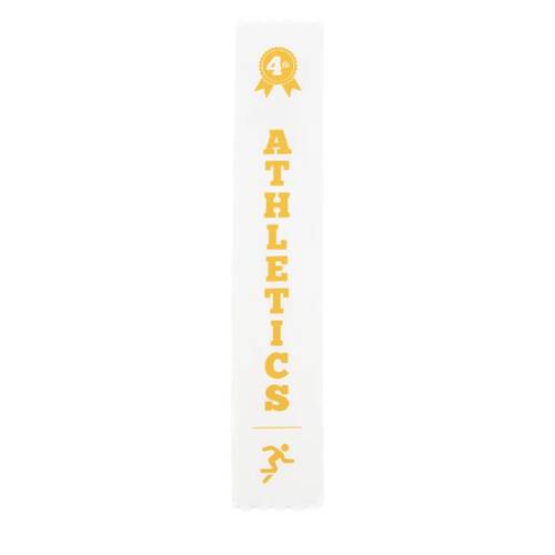 100pc Victor Sports Athletics Ribbons 4th Place Polyester 3x17cm