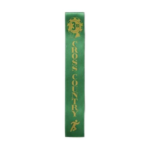 50pc Victor Sports Cross Country Ribbons 3rd Place Polyester 3x17cm