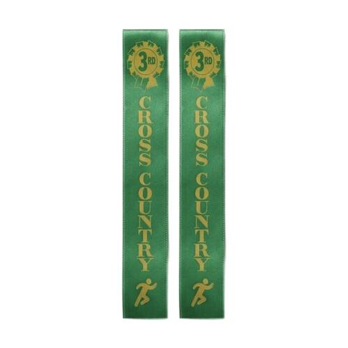 2x 50pc Victor Sports Cross Country Ribbons 3rd Place Polyester 3x17cm