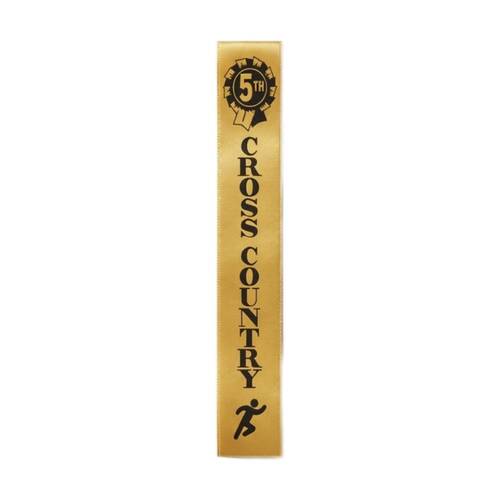50pc Victor Sports Cross Country Ribbons 5th Place Polyester 3x17cm