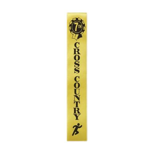 50pc Victor Sports Cross Country Ribbons 7th Place Polyester 3x17cm