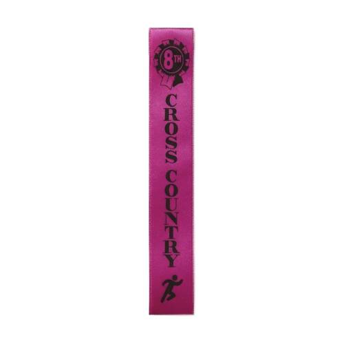 50pc Victor Sports Cross Country Ribbons 8th Place Polyester 3x17cm