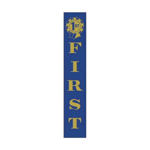 100pc Victor Ribbons 1st Place Polyester Winner Award Blue 3x17cm