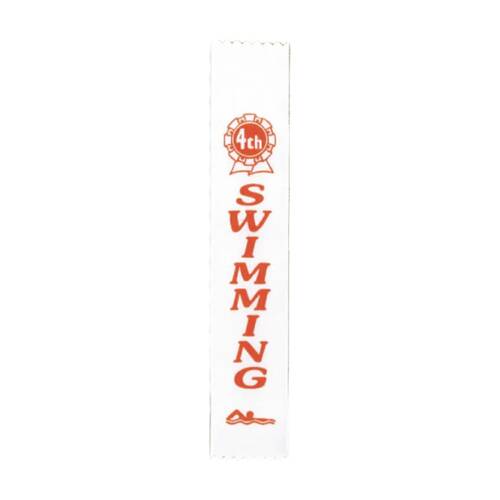 100pc Victor Sports Swimming Ribbons 4th Place Polyester 3x17cm