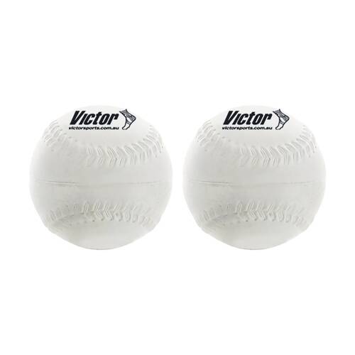 2PK Victor Sports Softball Rubber Kapok Durable Practice Training 12 In
