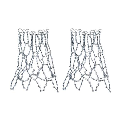 2PK Victor Sports Chain Basketball Net Galvanised Steel Fits Standard