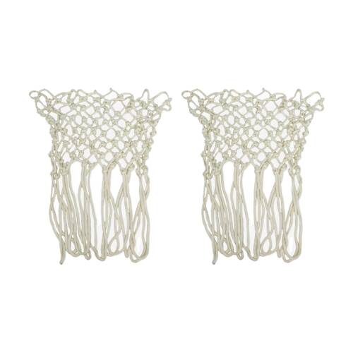 2PK Victor Sports Heavy Duty Nylon Basketball Net Braided Woven 6mm