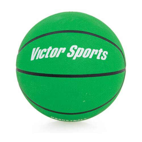 Victor Sports Heavy Duty Durable Rubber Basketball Green Size 5