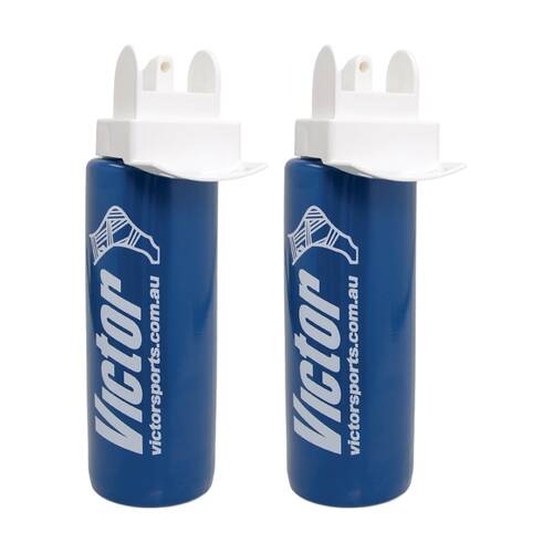2PK Victor Sports Hygienic Squeeze-Squirt Drink Bottle With W/ Chin Rest 1L