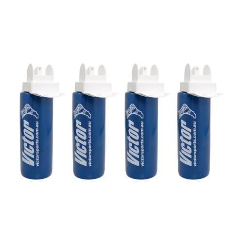 4PK Victor Sports Hygienic Squeeze-Squirt Drink Bottle With W/ Chin Rest 1L