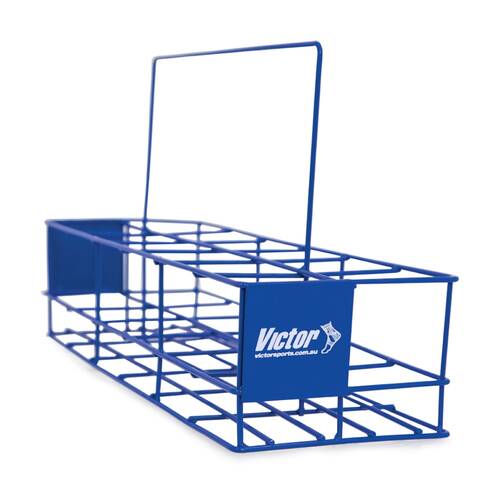 Victor Sports Handheld?Wire Drink Bottle Carrier Holds 12 Bottles Blue