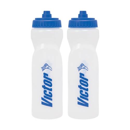 2PK Victor Sports Leak Proof Athlete Water Bottle Clear 800ml W/ Sure Shot Lid