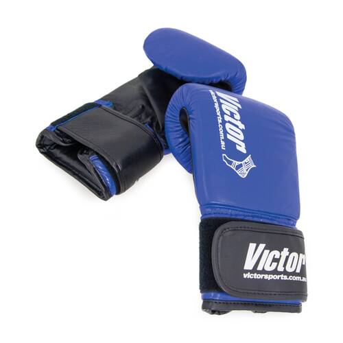Victor Sports Fitness/Training Boxing Glove Pro Black/Blue Large