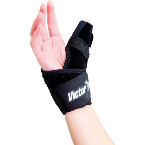 Victor Sports Universal Neoprene Adjustable Strap Thumb Brace Universal Black