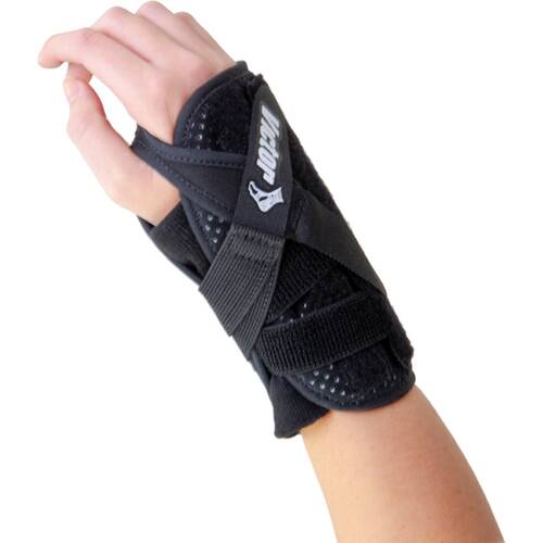 Victor Sports Fast Fit Adjustable Strap Wrist Brace Universal Fit Black Left