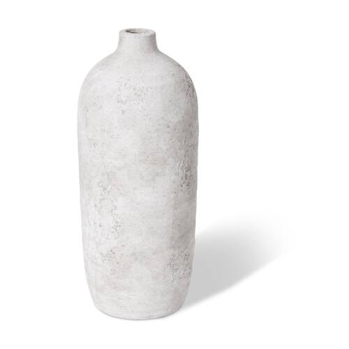 E Style Joeli Vase Ceramic Organic Decorative Piece Stone 12x12x28cm