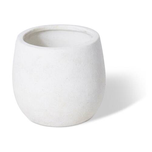 E Style Olsen Pot Ceramic Elegant Decorative Vessel White 10x10x9cm