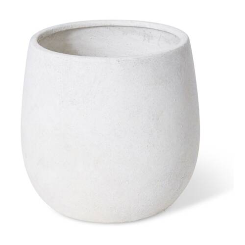 E Style Olsen Pot Ceramic Vessel Stylish Home Decor White 21x21x19cm
