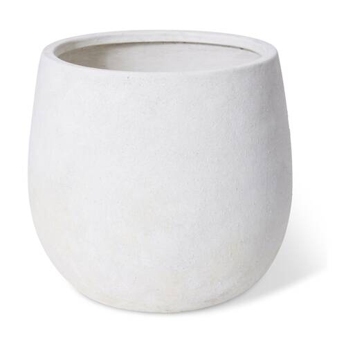 E Style Olsen Pot Ceramic Vessel Elegant Home Decor White 28x28x26cm