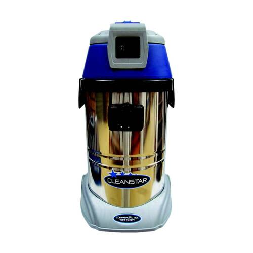 Cleanstar Commercial Wet And Dry 1000W Vacuum Cleaner 30L Stainless Steel