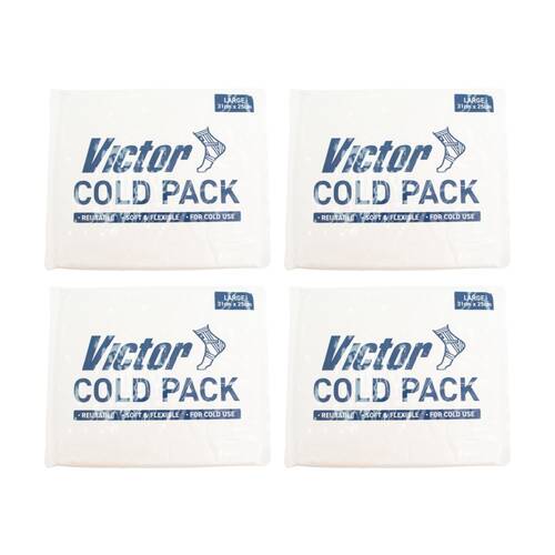 4PK Victor Sports Cold Hot Pack Reusable Flexible Gel Recovery Large 31x25cm