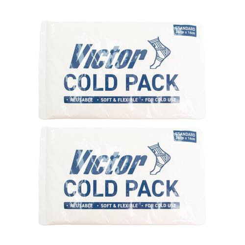 2PK Victor Sports Cold Hot Pack Reusable Flexible Gel Recovery Standard 24x14cm