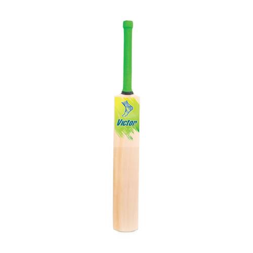 Victor Sports Kashmir Willow Beginner Cricket Bat Academy Green/Yellow Size 5