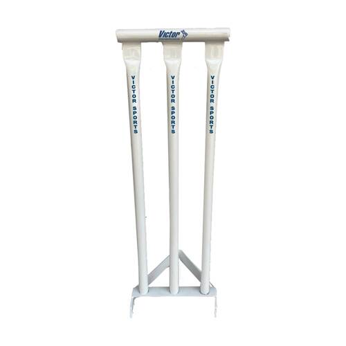 Victor Sports Cricket Freestanding Metal Stumps Powder Coated 28 In