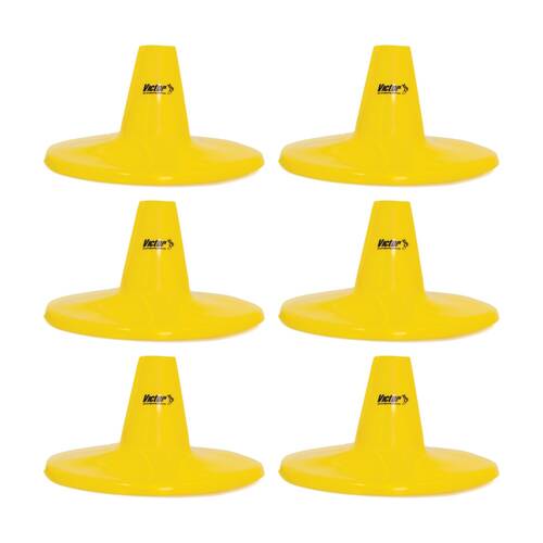 6PK Victor Cricket Plastic Batting Tee Stable PVC Base For-Batting Small