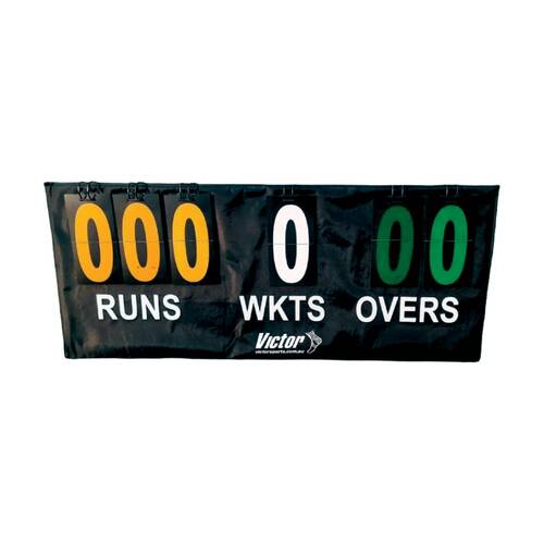Victor Sports Scoreboard Cricket Flipover Runs Overs Portable W/ Bag